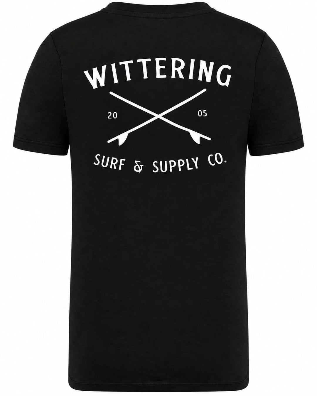 Wittering Surf Supply Co. - Mens T-Shirt Black
