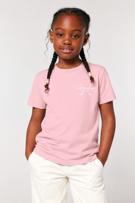 Kids Everyday Surf Club T-Shirt - Cotton Pink