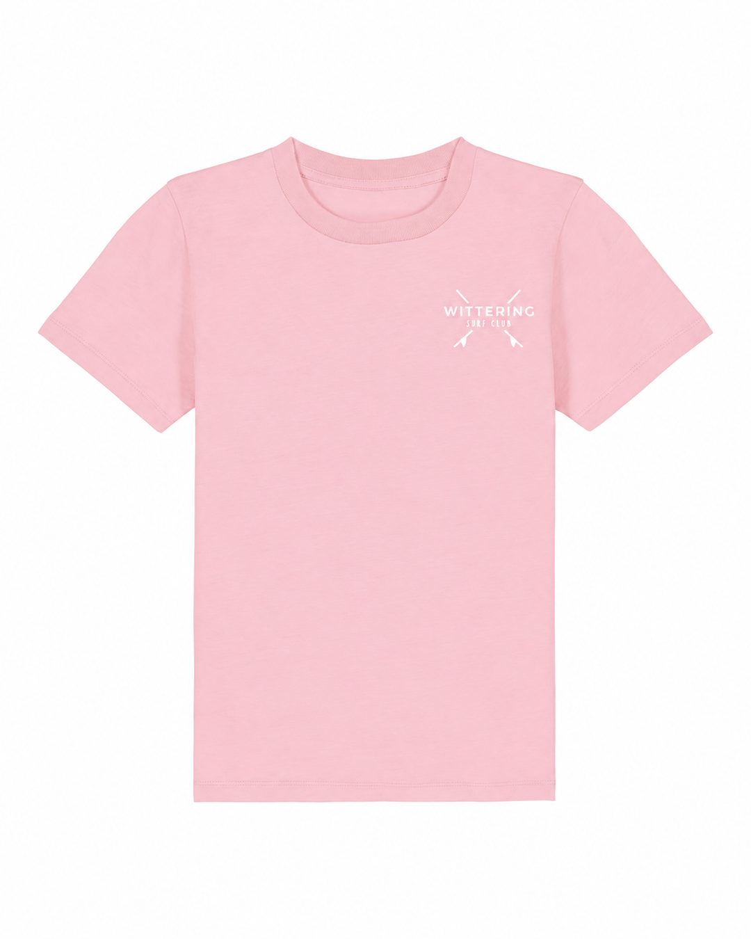 Kids Everyday Surf Club T-Shirt - Cotton Pink