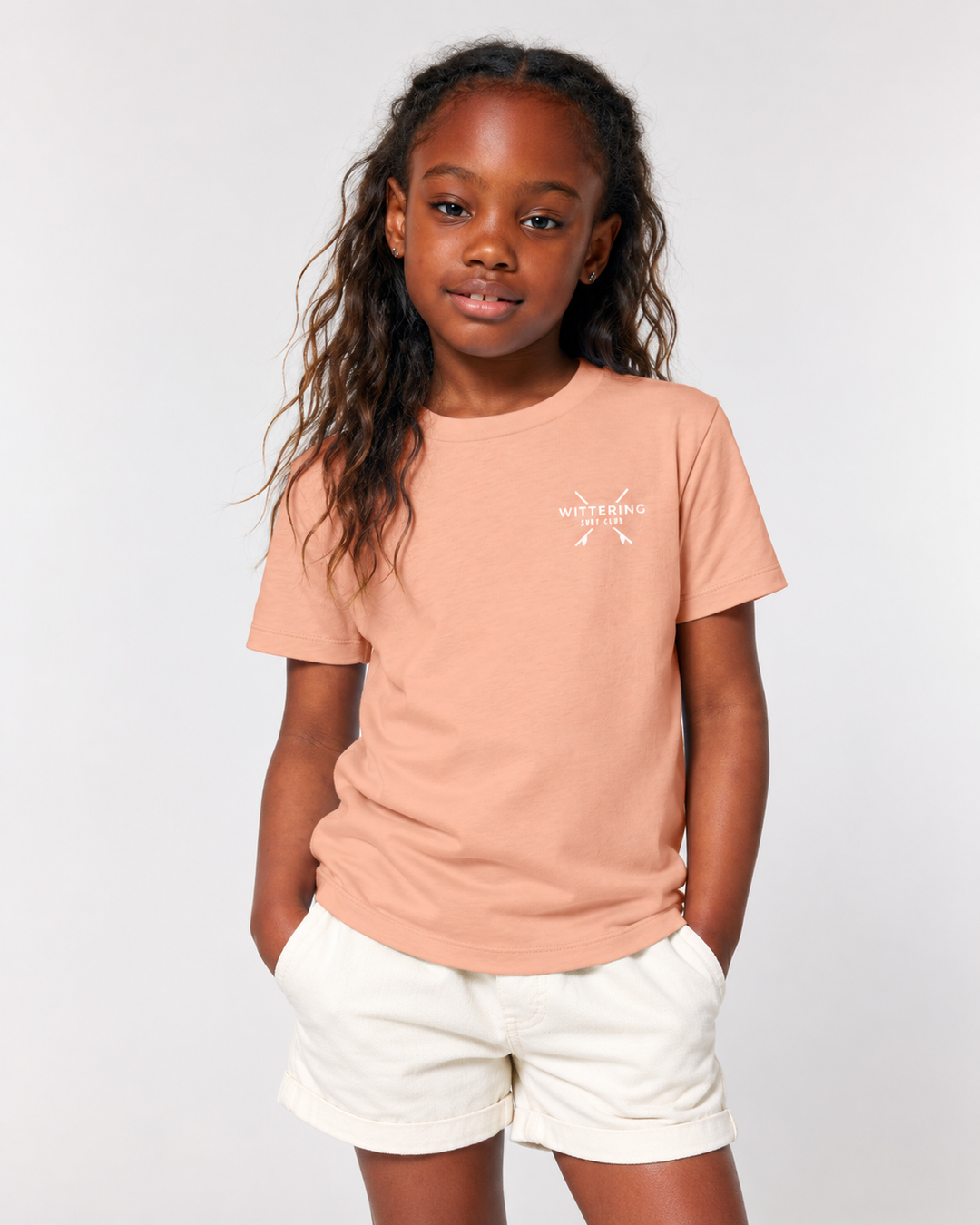 Kids Everyday Surf Club T-Shirt - Peach