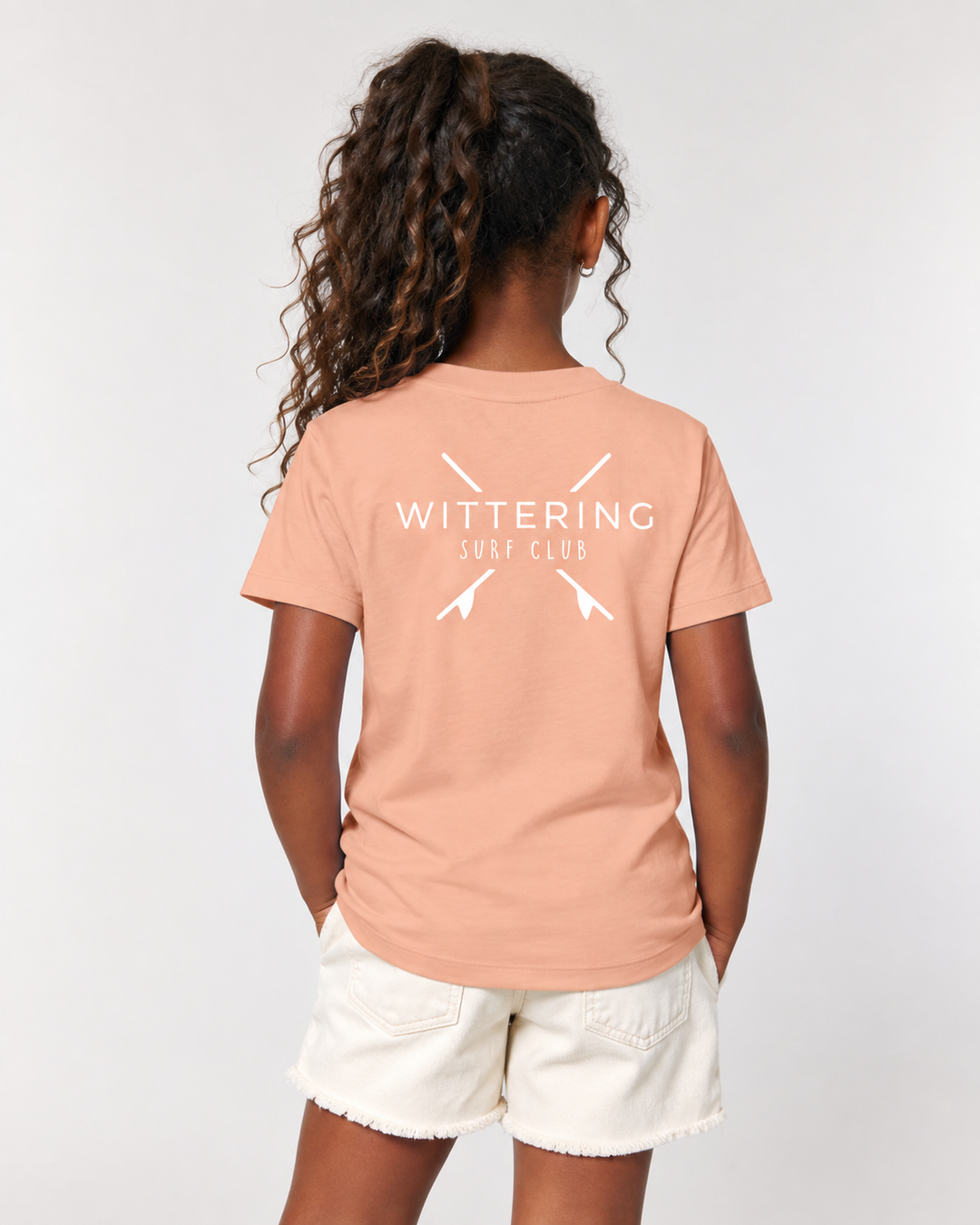 Kids Everyday Surf Club T-Shirt - Peach