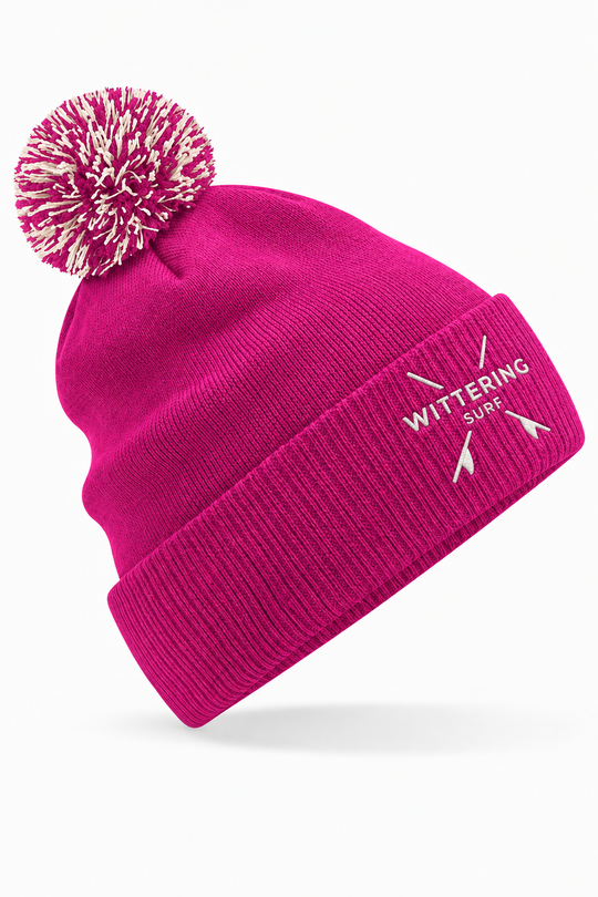 Kids Embroidered Grommet Cuffed Beanie - 3 Colours