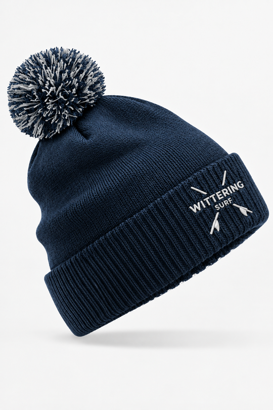 Kids Embroidered Grommet Cuffed Beanie - 3 Colours