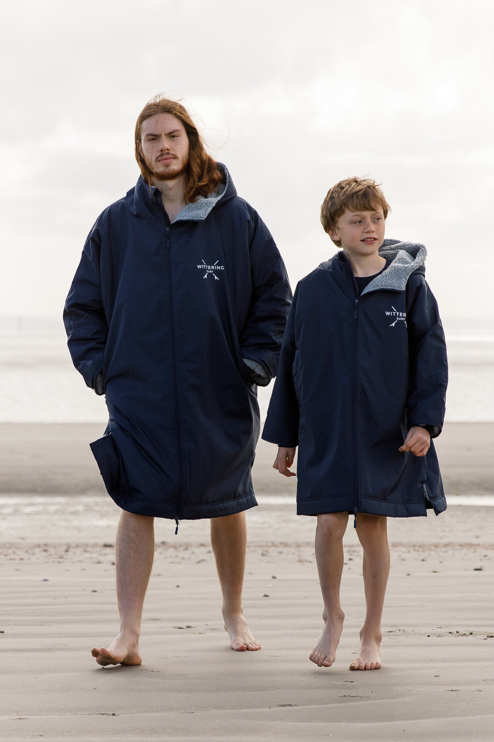 Arctic Robe - Outdoor Change Robe & Dry Coat - Adult - Navy - 2 Sizes - Wittering Surf Shop