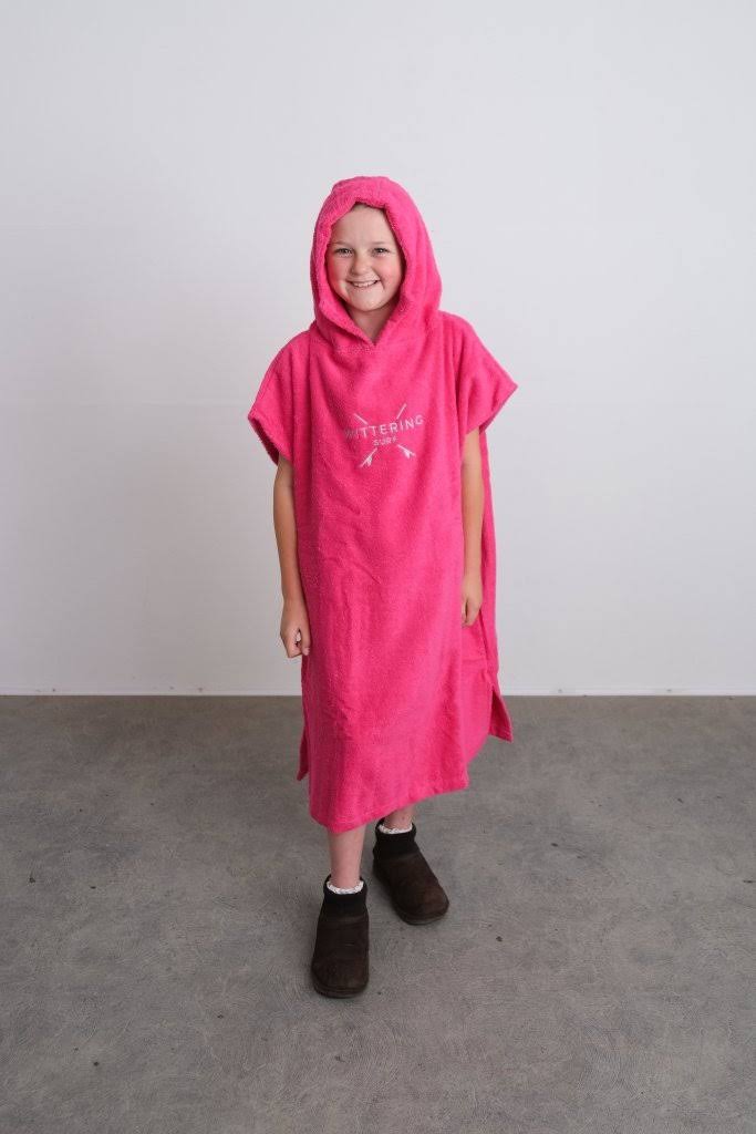 Wittering Surf Hooded Change Robe - Hot Pink - 3 Sizes - Wittering Surf Shop