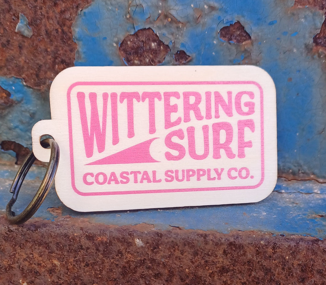 Wittering Surf Coastal Supply Co. Wooden Keyring - Wittering Surf Shop