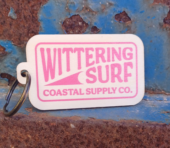 Wittering Surf Coastal Supply Co. Wooden Keyring - Wittering Surf Shop