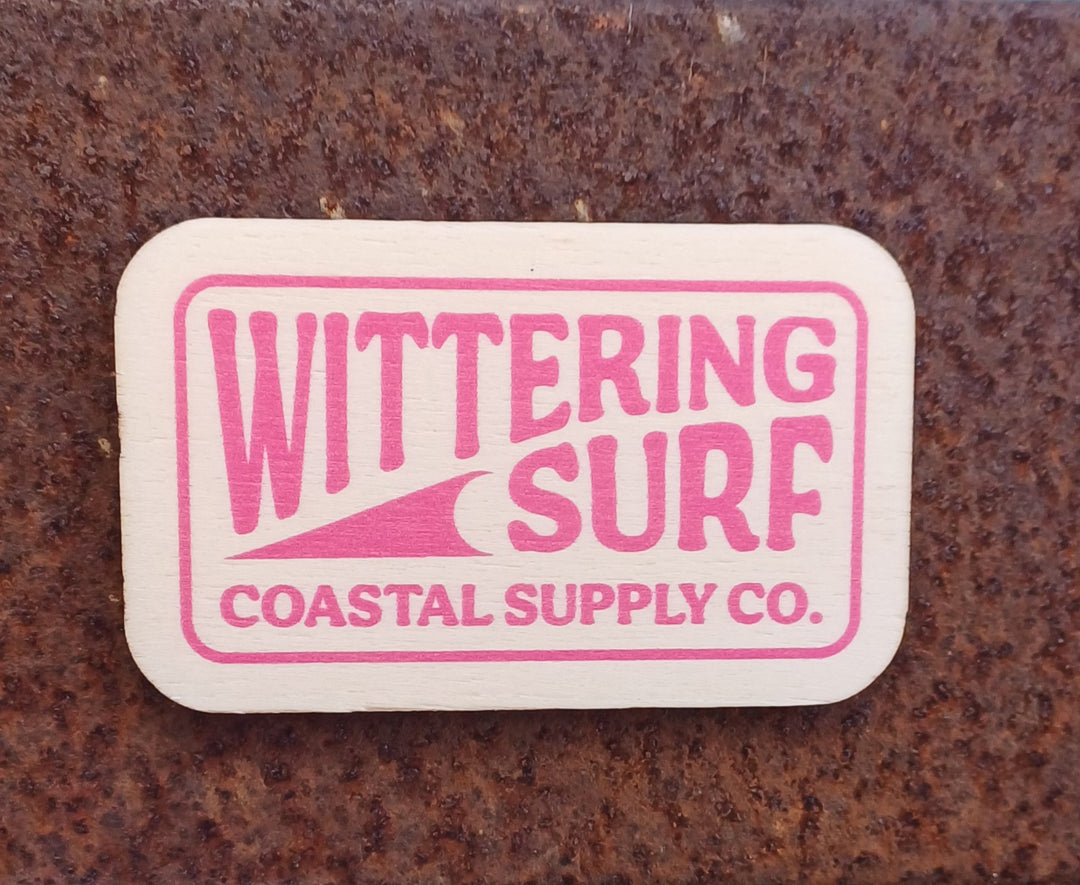 Wittering Surf Coastal Supply Co. Wooden Magnet - Wittering Surf Shop