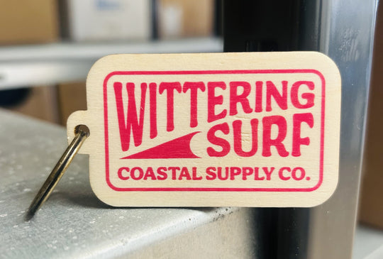 Wittering Surf Coastal Supply Co. Wooden Keyring - Wittering Surf Shop