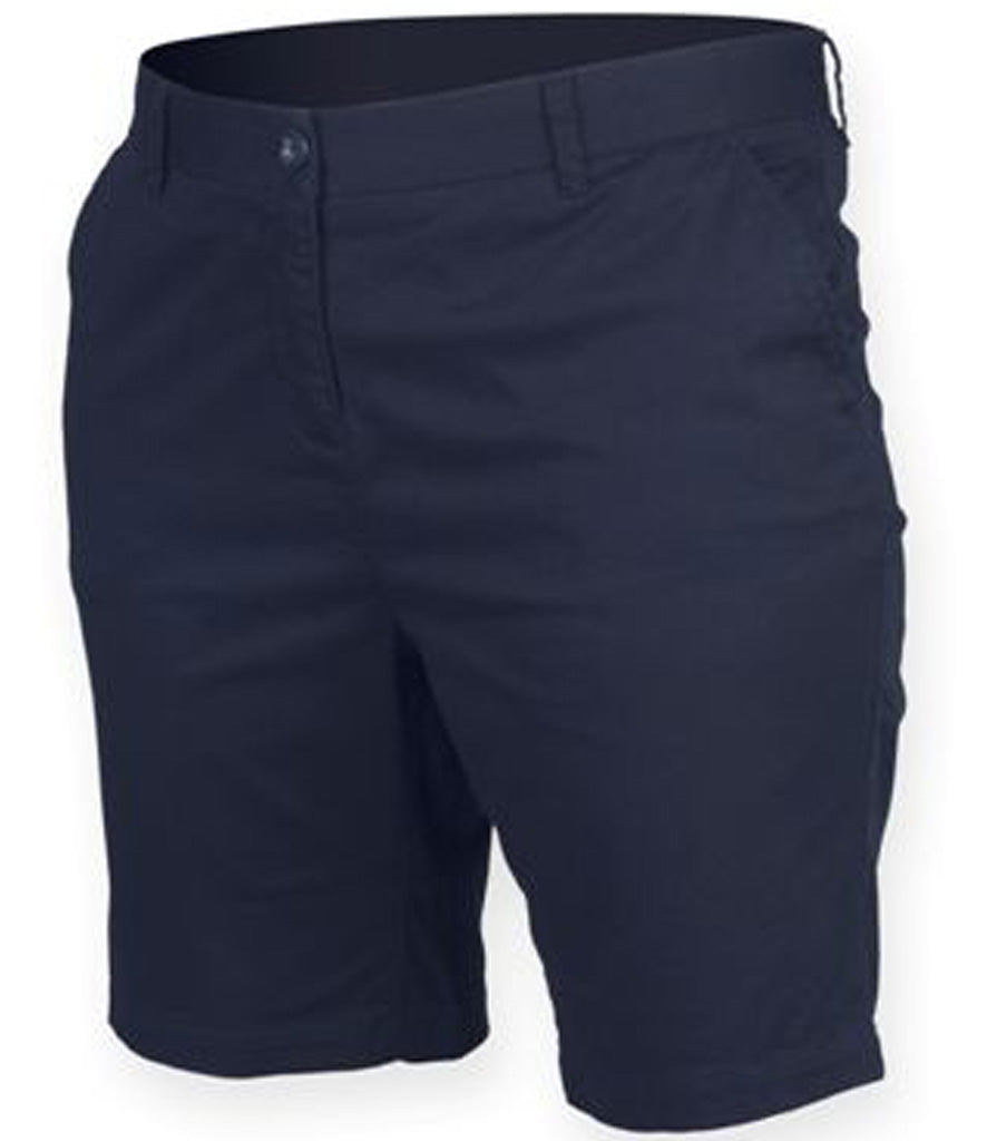 Ladies Stretch Cargo Shorts - Navy - Wittering Surf Shop