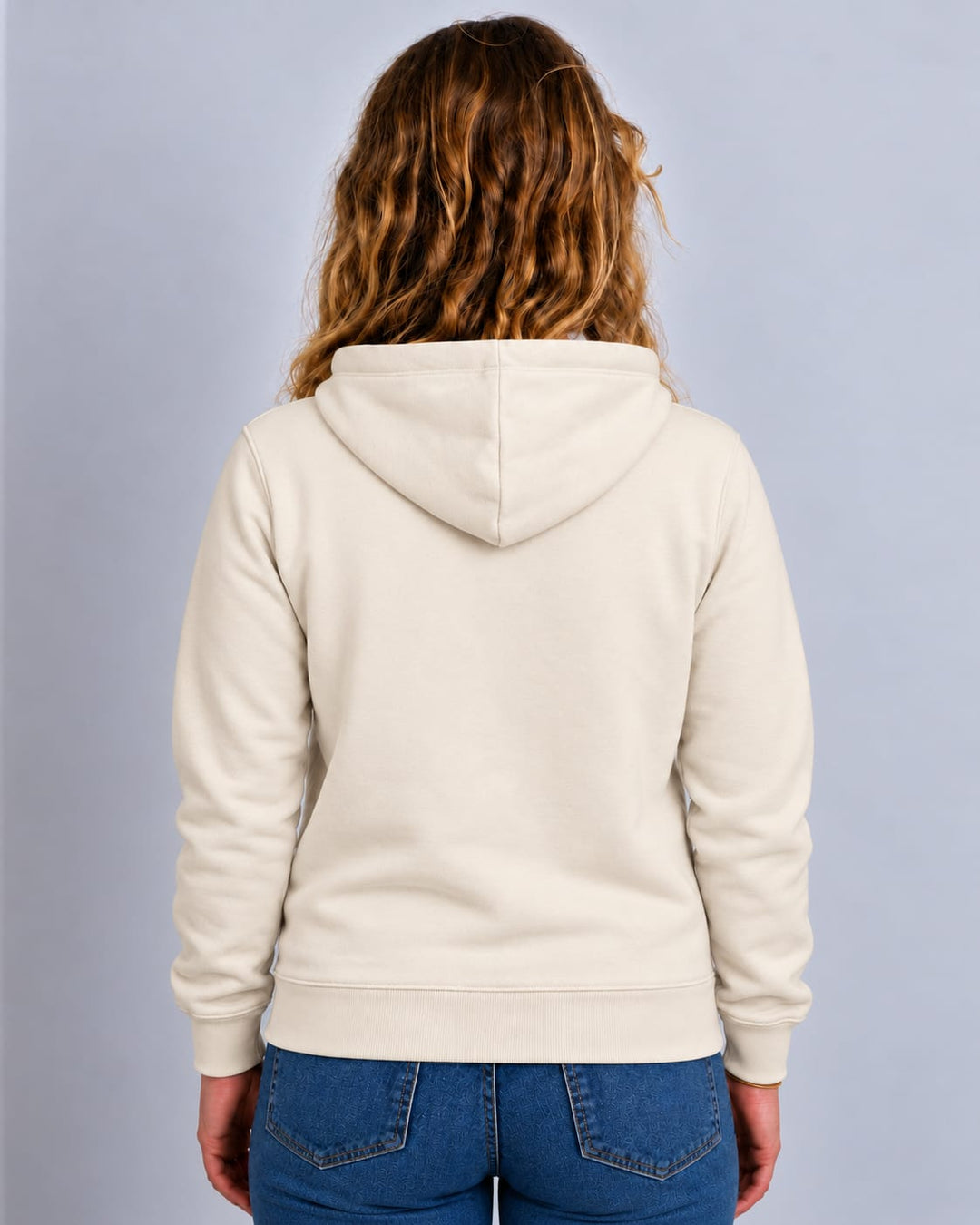 Oversized Hang Ten Hoodie - Raw Natural - Wittering Surf Shop