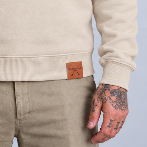 Oversized Hang Ten Hoodie - Raw Natural