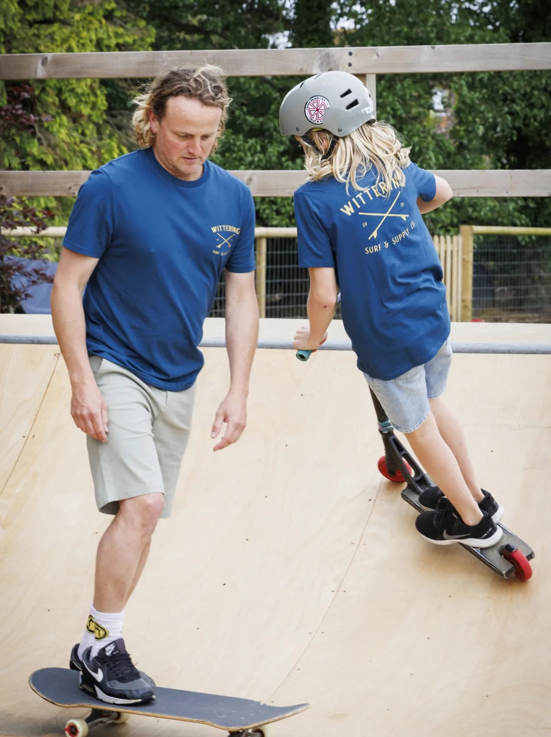 Wittering Surf Supply Co. - Mens T-Shirt Peacock Blue