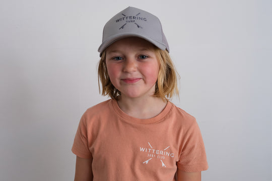 Kids Embroidered Snapback Trucker Cap - 4 Colours - Wittering Surf Shop