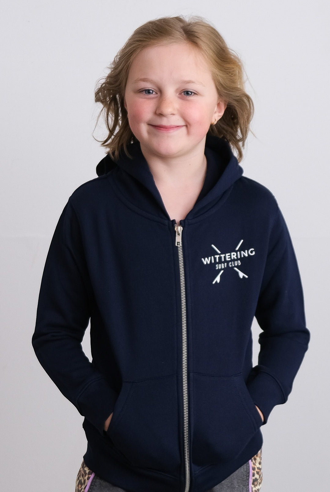 Kids Dory Hoodie - Navy - Wittering Surf Shop