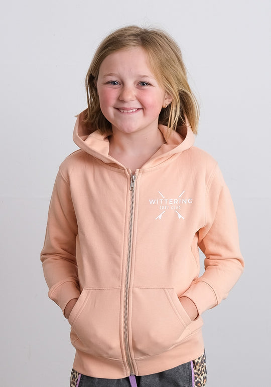 Kids Dory Hoodie - Fresh Peach - Wittering Surf Shop