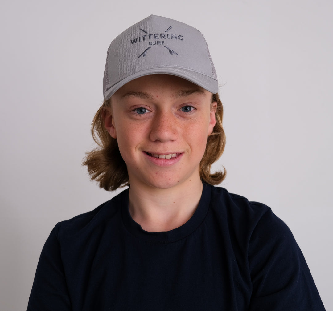 Kids Embroidered Snapback Trucker Cap - 4 Colours - Wittering Surf Shop