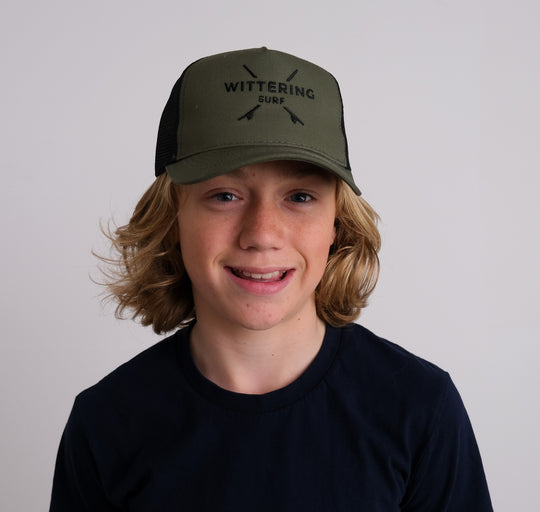 Kids Embroidered Snapback Trucker Cap - 4 Colours - Wittering Surf Shop