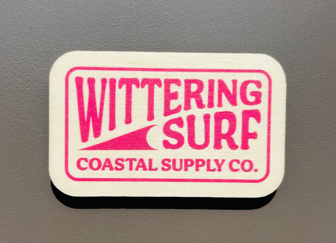 Wittering Surf Coastal Supply Co. Wooden Magnet - Wittering Surf Shop