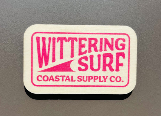 Wittering Surf Coastal Supply Co. Wooden Magnet - Wittering Surf Shop