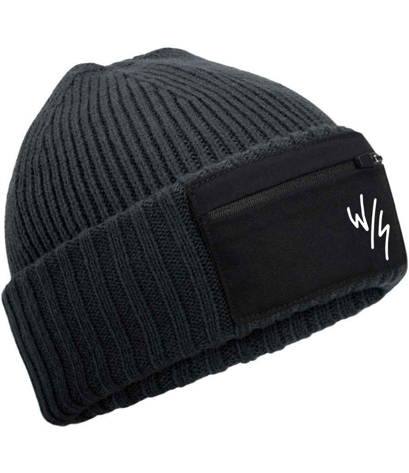 W/S ZIP FRONT POCKET BEANIE - 3 Colours