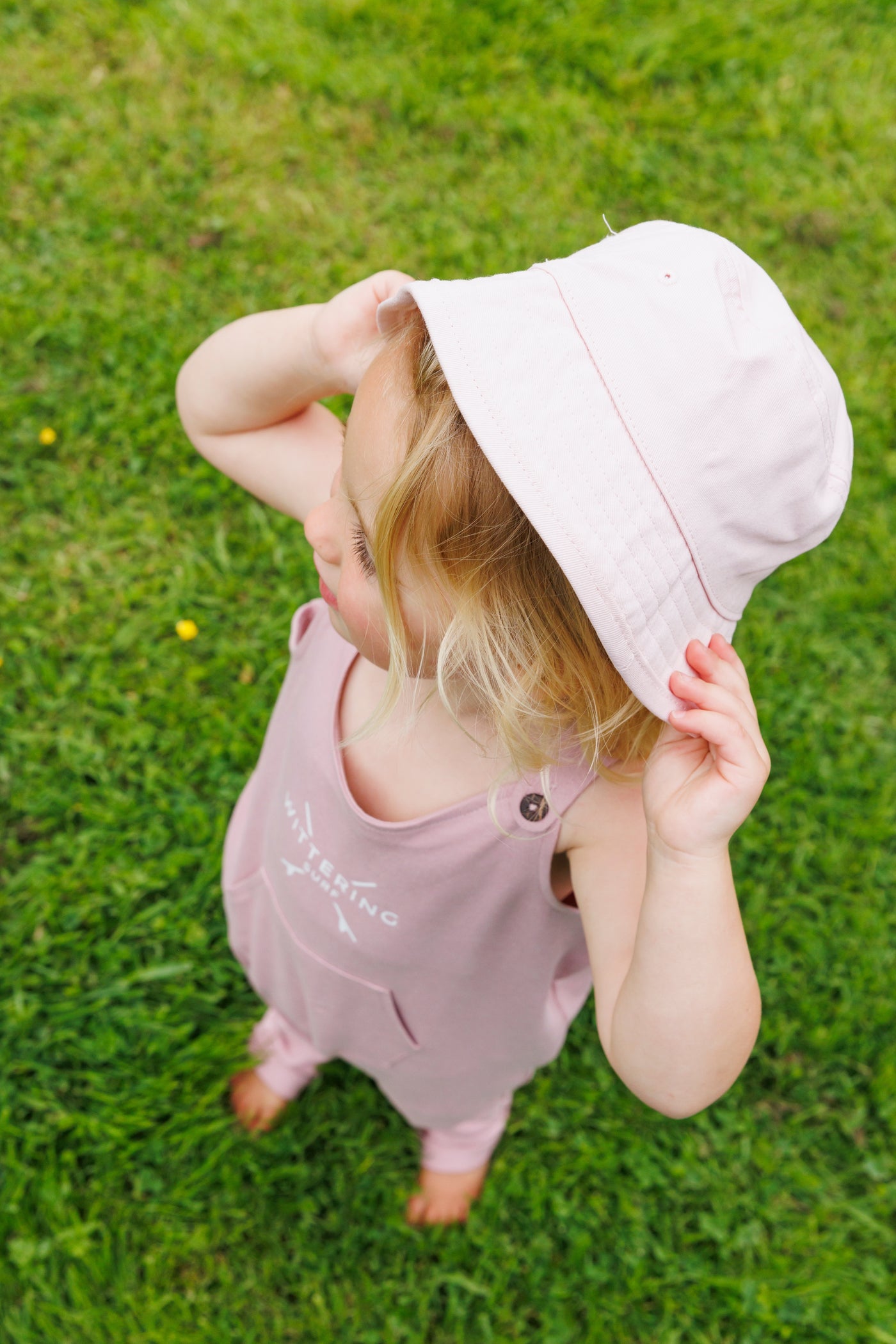 KIDS ORGANIC COTTON EMBROIDERED BUCKET HAT - 4 COLOURS - 2 SIZES